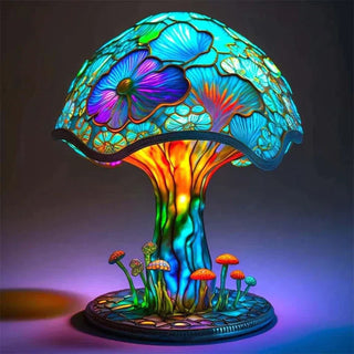 AuraGlass – Magische gekleurde glazen lamp voor een ontspannen sfeer Lotusbloem