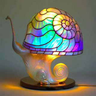 AuraGlass – Magische gekleurde glazen lamp voor een ontspannen sfeer Slakken