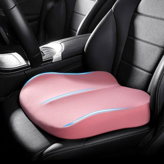 Autostoelkussen voor volwassenen van traagschuim met een verhoging van 7,6 cm Roze