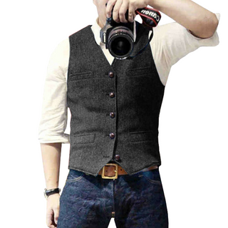 Oliver - Stijlvol Heren Gilet Zwart