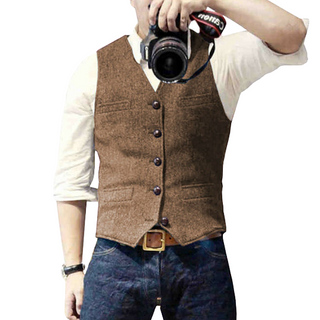 Oliver - Stijlvol Heren Gilet Bruin
