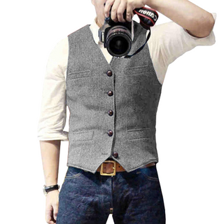 Oliver - Stijlvol Heren Gilet Grijs