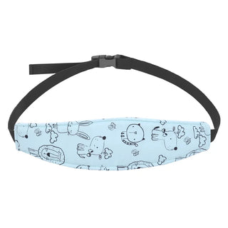 Baby Autostoel Hoofdsteun Band - Verstelbare Peuter Kinderwagen Slaappositioneerder & Nekbescherming Hoofdband blauw