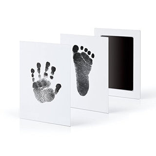 Inktvrije Baby Hand- en Voetafdruk Kit - Rommelvrije Herinnering Fotolijst Set, Veilige Pasgeboren Hand- en Voetafdruk Maker voor Nieuwe Ouders