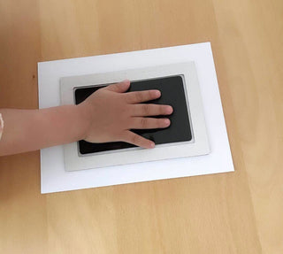 Inktvrije Baby Hand- en Voetafdruk Kit - Rommelvrije Herinnering Fotolijst Set, Veilige Pasgeboren Hand- en Voetafdruk Maker voor Nieuwe Ouders