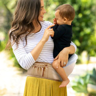 Ergonomische Baby Heupdrager - Taille Krukdrager met Opbergruimte, Comfortabele Voorwaartse Ondersteuning voor Baby's & Peuters