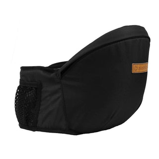 Ergonomische Baby Heupdrager - Taille Krukdrager met Opbergruimte, Comfortabele Voorwaartse Ondersteuning voor Baby's & Peuters Zwart