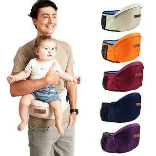 Ergonomische Baby Heupdrager - Taille Krukdrager met Opbergruimte, Comfortabele Voorwaartse Ondersteuning voor Baby's & Peuters