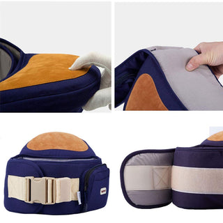 Ergonomische Baby Heupdrager - Taille Krukdrager met Opbergruimte, Comfortabele Voorwaartse Ondersteuning voor Baby's & Peuters