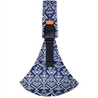 Verstelbare Baby Draagdoek - Ademende Eénschouder Heupdrager, Lichtgewicht Pasgeboren Wikkeldoek voor Heup- & Buikdragen Blauw Tribal - Standaard