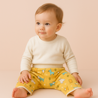 Herbruikbare Baby Trainingsbroekjes - Waterdicht Absorberend Stoffen Zindelijkheidstraining Broekje & Rokje, Wasbare Peuterluier voor Dag & Nacht