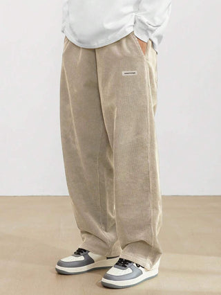 Heren Baggy Broek met Verstelbare Taille Beige
