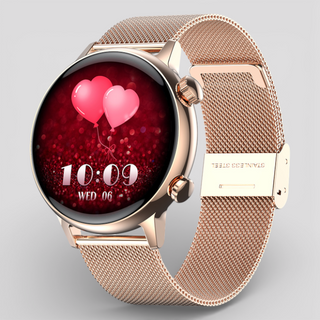 Celina | Premium Smartwatch - Stijl en Functie in Perfecte Harmonie Roségoud Staal