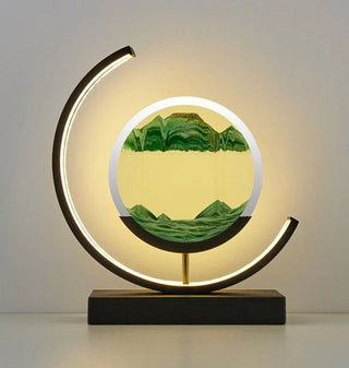 Harmonie Zandlandschap Lamp - Serenova Zwart Groen