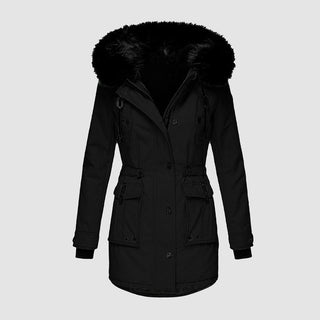 Dames Winterjas Waterdicht en Warm met Stijlvol Design Zwart