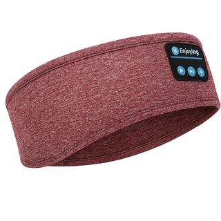 Bluetooth-slaapkoptelefoon met zachte stoffen hoofdband Rood