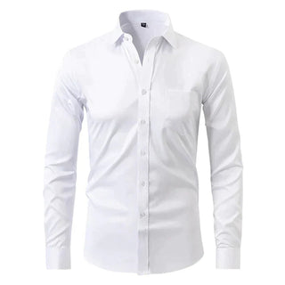 Braony | Klassiek Slim-Fit Overhemd Wit
