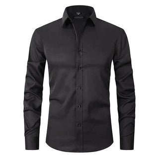Braony | Klassiek Slim-Fit Overhemd Zwart