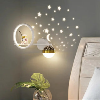 BrightNest – Moderne wandlamp met zachte verlichting Wit rechts