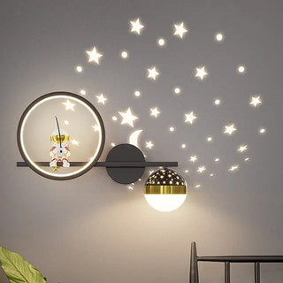 BrightNest – Moderne wandlamp met zachte verlichting Zwart Rechts