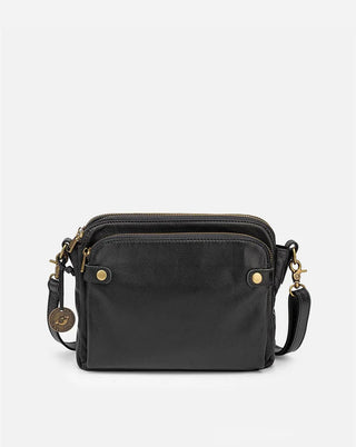 Marlow | Leren Crossbody Tas Zwart