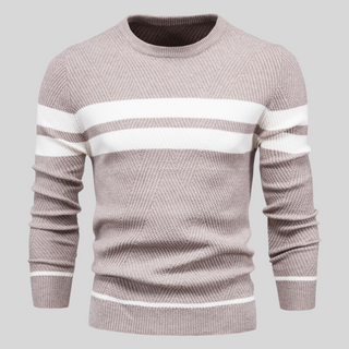 Bruno | Warme Katoenen Trui Khaki