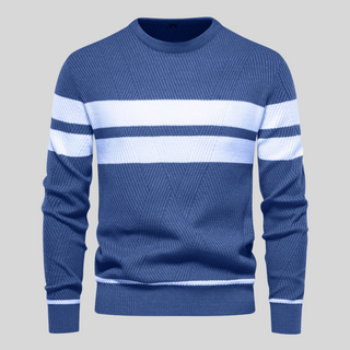 Bruno | Warme Katoenen Trui Blauw