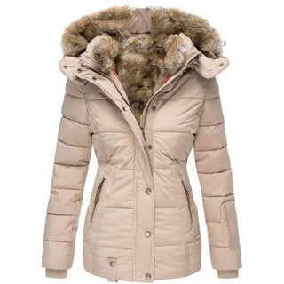 Catharina | Stijlvolle warme winterjas voor dames Beige