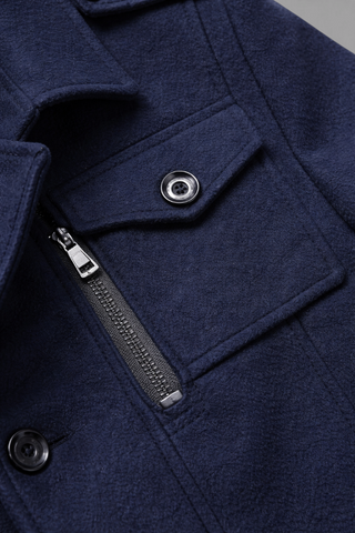 Winterjas Heren Marineblauw