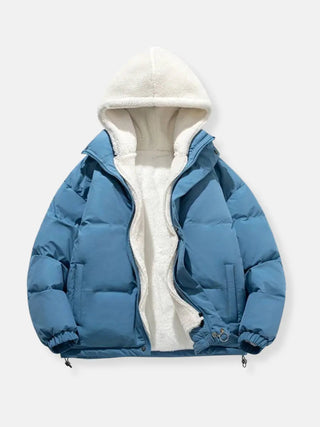 Chloé | Warme winterjas met ritssluiting voor dames Blauw