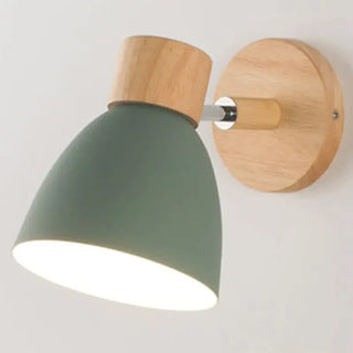 Houtkleurige Wandlamp met Scandinavisch Design