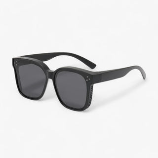 ClipShades | Stijlvolle zonnebrillen voor brildragers – De perfecte zonbescherming voor uw bril Zwart Compact