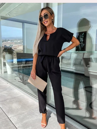 Soris | Dames Jumpsuit – Feestelijk Design, Flatterende Pasvorm & Moderne Party-Look Zwart
