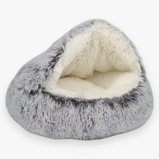 CozyNest | Pluche Grotmand voor Huisdieren Grijs