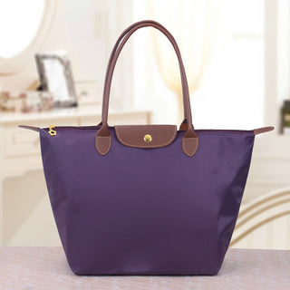 Dames luxe Oxford schoudertas Oxnard, elegante metgezel Paars