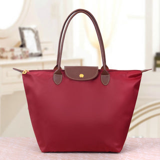 Dames luxe Oxford schoudertas Oxnard, elegante metgezel Donkerrood