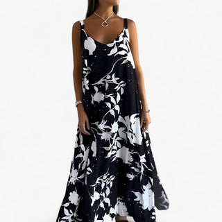 Adōre | Dames Maxi-jurk – Katoen, Bloemenprint & Romantische Stijl