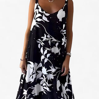 Adōre | Dames Maxi-jurk – Katoen, Bloemenprint & Romantische Stijl