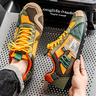 Heren Sneakers met Veters en Mesh