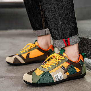 Heren Sneakers met Veters en Mesh