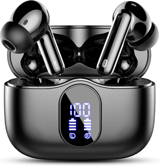 Draadloze Bluetooth-koptelefoon met ruisonderdrukkingsscherm Zwart