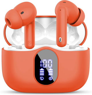 Draadloze Bluetooth-koptelefoon met ruisonderdrukkingsscherm Oranje