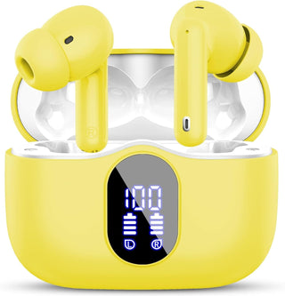 Draadloze Bluetooth-koptelefoon met ruisonderdrukkingsscherm Geel