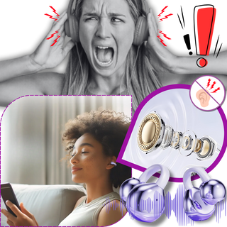 Draadloze Bluetooth-oordopjes met clipsluiting en open oordopjes voor helder geluid.