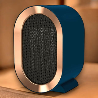 Draagbare keramische kachel voor snelle verwarming en energiebesparend comfort. Blauw