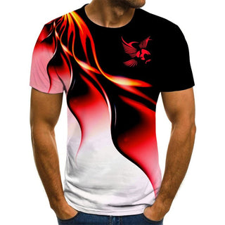 Eagle | Heren T-shirt – Opvallende adelaarsprint Rood