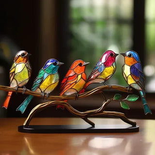 Elegant vogelbeeldje voor een modern huis 5 vogels