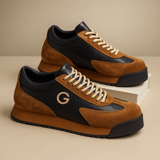Elegante leren schoenen voor heren met een formele stijl en het comfort van natuurlijk leer. Bruin