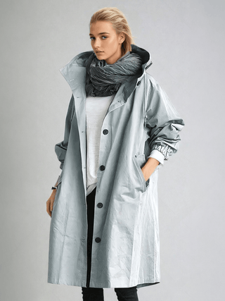 Elizabeth | Waterafstotende trenchcoat lichtblauw