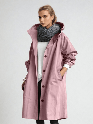 Elizabeth | Waterafstotende trenchcoat roze